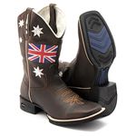 BOTA TEXANA BICO QUADRADO COURO LEGITIMO FRANCA BOOTS 