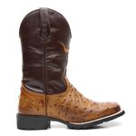 BOTA TEXANA BICO QUADRADO REPLICA AVESTRUZ FRANCA BOOTS 