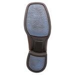 BOTA TEXANA HOPPER FEMININA BORDADA AZUL EM COURO LEGITIMO -- FRANCA BOOTS 