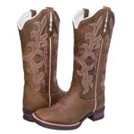 BOTA TEXANA HOPPER FEMININA BORDADA - FRANCA BOOTS