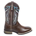 BOTA TEXANA MASCULINA BORDADA SOLADO BORRACHA FRANCA BOOTS 