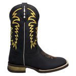 BOTA TEXANA MASCULINA BORDADA SOLADO BORRACHA FRANCA BOOTS 