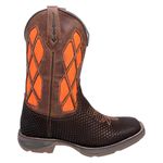 BOTA TEXANA MASCULINA BORDADA SOLADO JUMP SNIKER-LARANJA