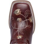 BOTA TEXANA HOPPER FEMININA BORDADA FLORES HAVANA