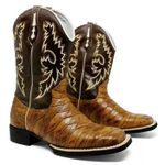 BOTA TEXANA BORDADA ESCAMADA