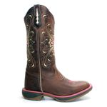 BOTA TEXANA HOPPER FEMININA BORDADA CRUZ COM SOLA JUMP