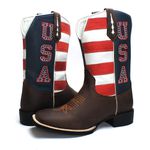 BOTA TEXANA COUNTRY MASCULINA BORDADA USA