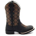 BOTA TEXANA BICO QUADRADO BORDADA FRANCA BOOTS