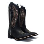 BOTA TEXANA FEMININA COM RECORTES A LASER