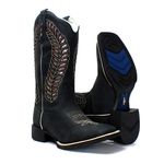 BOTA TEXANA FEMININA COM RECORTES A LASER