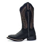 BOTA TEXANA FEMININA COM RECORTES A LASER