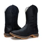 BOTA TEXANA MASCULINA SOLA JUMP PRETA FB