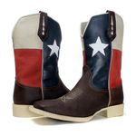 BOTA TEXANA BANDEIRA SOLA MARFIM