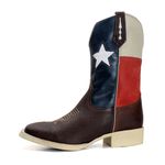 BOTA TEXANA BANDEIRA SOLA MARFIM