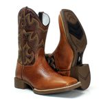 BOTA TEXANA MASCULINA BORDADA COURO fb