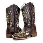 BOTA TEXANA FEMININA BORDADA CAVEIRA MEXICANA FB44 FRANCA BOOTS 