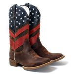 BOTA TEXANA BORDADA CANO ALTO MASCULINA USA FB57