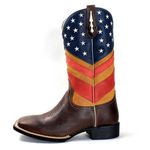 BOTA TEXANA BORDADA CANO ALTO MASCULINA USA FB59