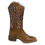 BOTA TEXANA COM RECORTES A LASER AZUL FB71