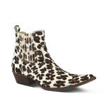 BOTINA MASCULINA COURO ESTAMPADO LEOPARDO