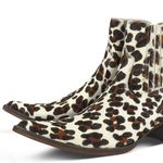 BOTINA MASCULINA COURO ESTAMPADO LEOPARDO