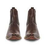 BOTINA MASCULINA COURO ANACONDA CAFÉ - SILVERADO BOTAS