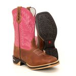 BOTA TEXANA FEMININA BORDADA FB116 Pink 
