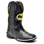 BOTA TEXANA COUNTRY INFANTIL BORDADA SUPER HERÓIS 