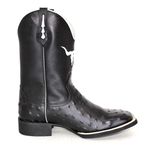 BOTA TEXANA BICO QUADRADO REPLICA AVESTRUZ - FRANCA BOOTS 