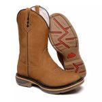 BOTA TEXANA FRANCA BOOTS MASCULINA SOLA JUMPBICO REDONDO 