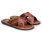 Chinelo Trançado Masculino em Couro Legítimo 