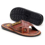Chinelo Trançado Masculino em Couro Legítimo 