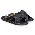 Chinelo Trançado Masculino em Couro Legítimo Franca fort original