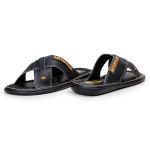 Chinelo Trançado Masculino em Couro Legítimo Franca fort original