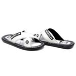 Chinelo Trançado Masculino em Couro Branco