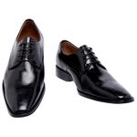 Sapato Social Oxford Cromo Argentino Preto 