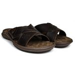 Chinelo Masculino de Couro Chocolate 5200