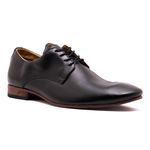 Sapato Social Masculino Derby Sola Couro Preto