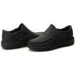 Sapato Casual Conforto Couro Preto