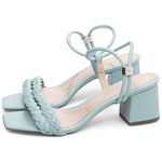 Sandália Feminina Primavera / Verão Azul Bebê