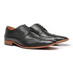 Sapato Social Derby Cromo Argentino Preto