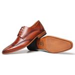 Sapato Social Derby Cromo Argentino Caramelo