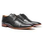 Sapato Social Derby Cromo Argentino Preto