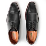 Sapato Social Derby Cromo Argentino Preto