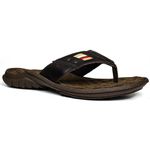 Chinelo Masculino De Couro Marrom 100