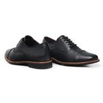 Sapato Masculino Oxford Sola de Couro Preto