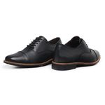 Sapato Masculino Oxford Sola de Couro Preto