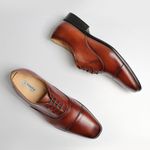 Sapato Social Oxford Cromo Argentino Caramelo Caramelo