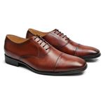 Sapato Social Oxford Cromo Argentino Caramelo Caramelo