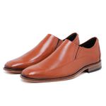 Sapato Masculino Loafer Sola Couro Caramelo